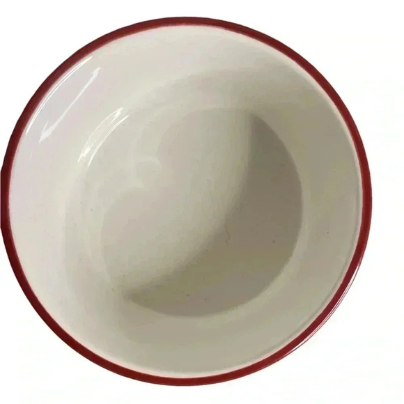 Snowman Christmas Dish Perfect for Dips, Nuts or Candy beautiful red - Picture 4 of 8